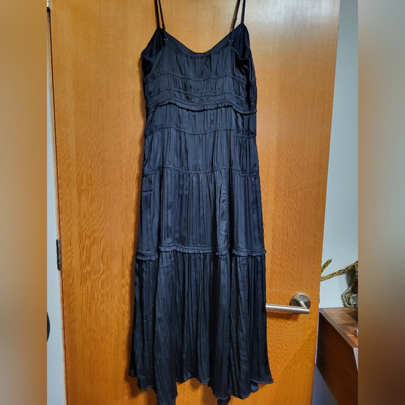 Anthropologie Ruched Slip Dress - black - Picture 6 of 6